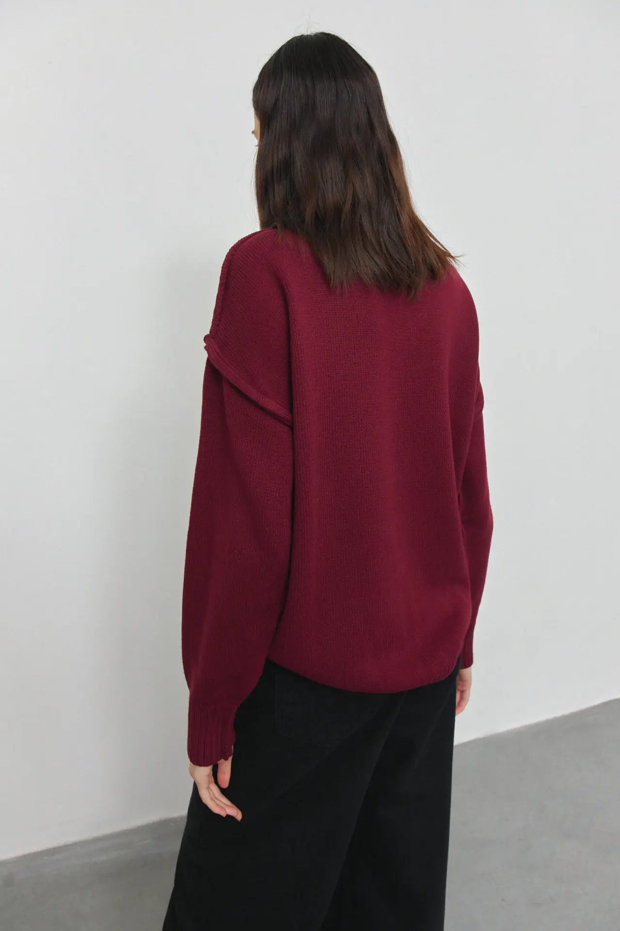 Bornladies Women's Solid Color Knitted Turtleneck Sweater Autumn Winter Thick Loose Casual Pullovers Female Warm Fashion Sweater