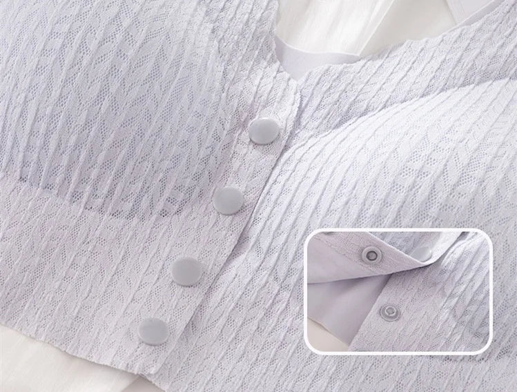 Pregnant Women's Breast-feeding Bra, Front-buttoned, Sexy, Breast-retracting, Anti-sagging, Seamless, Beautiful Back Bra, Thin