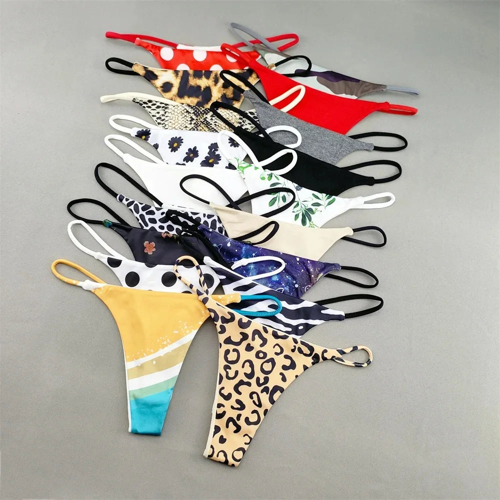 Camouflage Women Thongs and G Strings Cotton Sexy Printed Female Panties Comfortable Seamless Lingerie