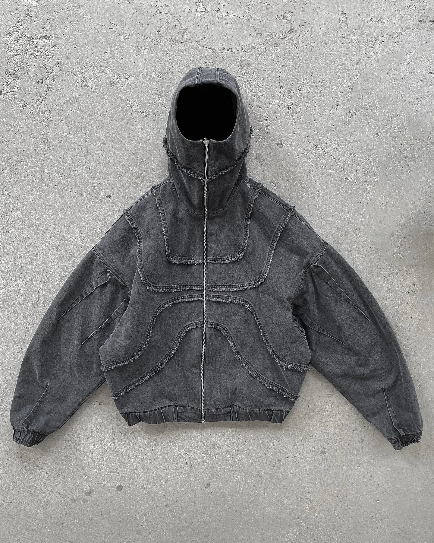 Y2K Denim Jacket American Splicing Style Gothic Vintage Trend Unisex Streetwear Punk High Street Oversized Leisure Zip Up Hoodie