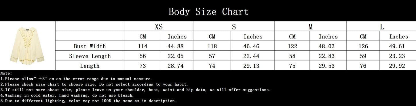 TRAFZA Vintage Chic Yellow Tie Up Women Blouse V-Neck Ruffles Long Sleeve Lace-up Bow Shirts Fashion 2025 Spring Summer Blouses