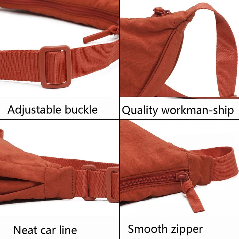 Summer New Nylon Waterproof All-match Messenger Bag Dumpling Bag Men and Women Multi-color High-quality Shoulder Bags