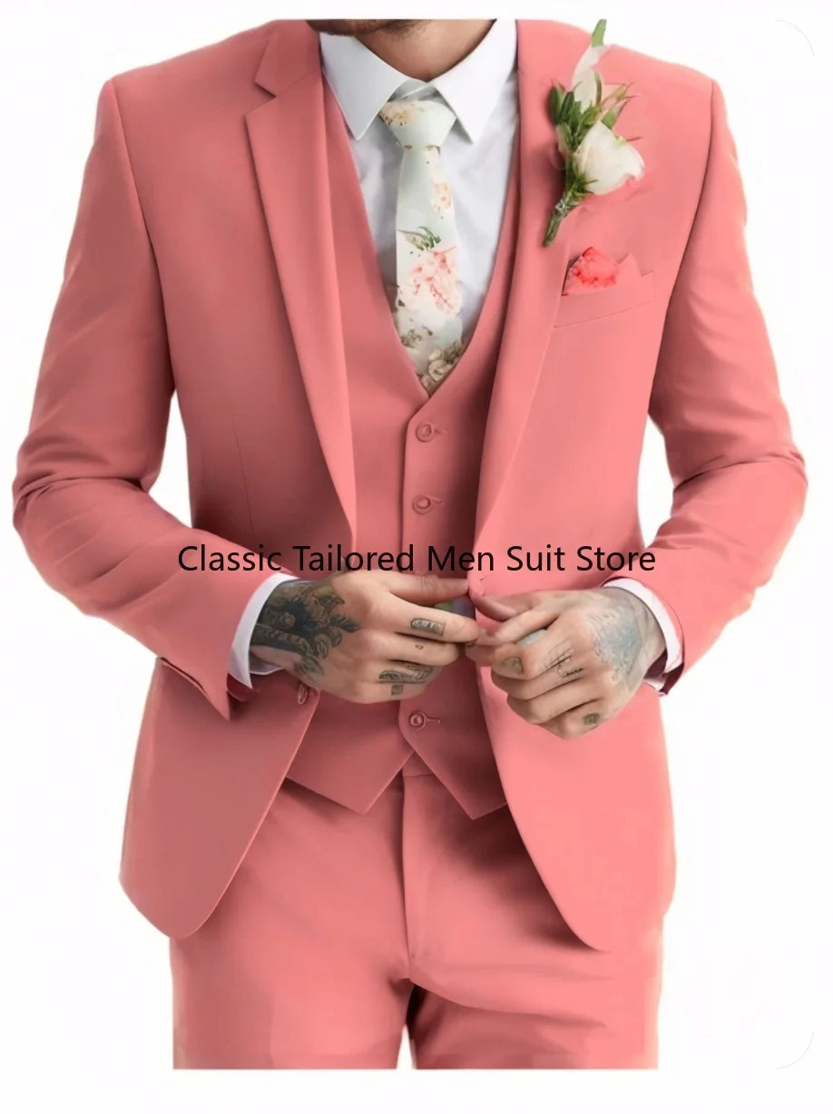 Men's Special Sage Green 3 piece suit Summer Wedding Suit Green 3 piece suit