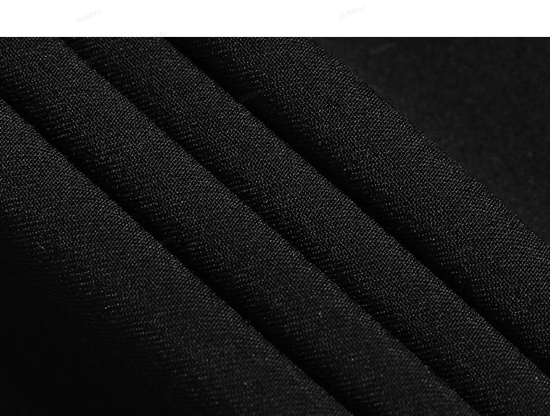 Spring Summer Suit Pants Men Business Smooth Slim Business Office Social Elastic Waist Ankle Length Formal Korean Trousers Male