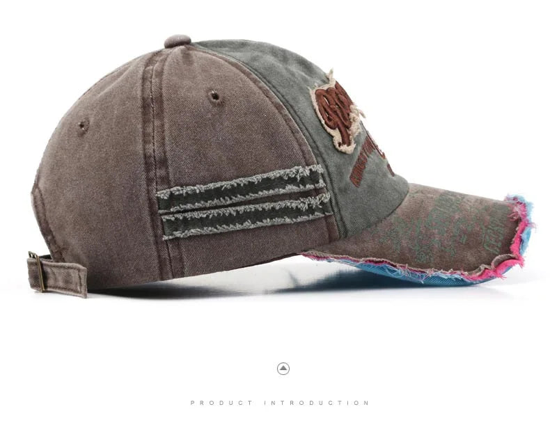 Retro Letter Embroidery Baseball Caps Spring Summer Men Women Cotton Adjustable Casual Hat Hip Hop Streetwear Sun Hats y2k hat