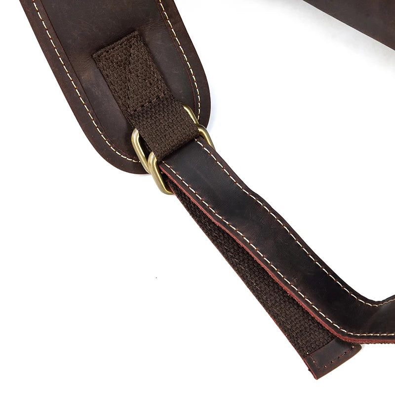 Vintage Travel Backpack leather double zipper bagpack male crazy horse leather backpack handmade leather travel bag men bag
