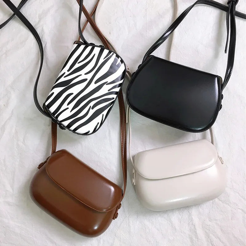 Fashion Women Messenger Bag PU Leather Small Shell Bag Vintage Shoulder Bag Ladies Handbags Luxury Purse Crossbody Bags