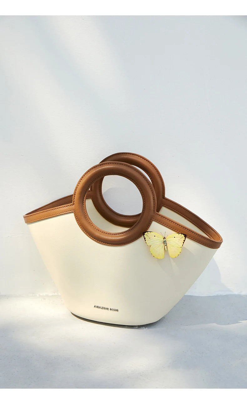 Amazing Song Shell Bag Handbag Niche Leather Ol Cross-Body Bag