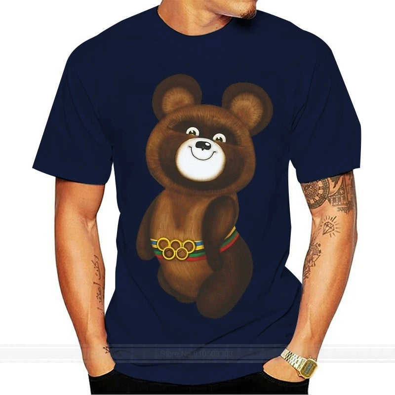 t-shirt man fashion brand tees bear of ussr tshirt men t-shirt tops male top tees drop shipping