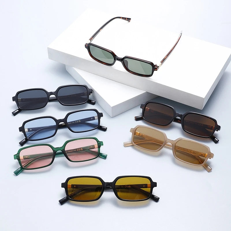Polarized Small Square Sunglasses Men Women Driving Shades Uv400 Fashion Retro Vintage Sun Glasses Summer Trendy Travel Eyewear