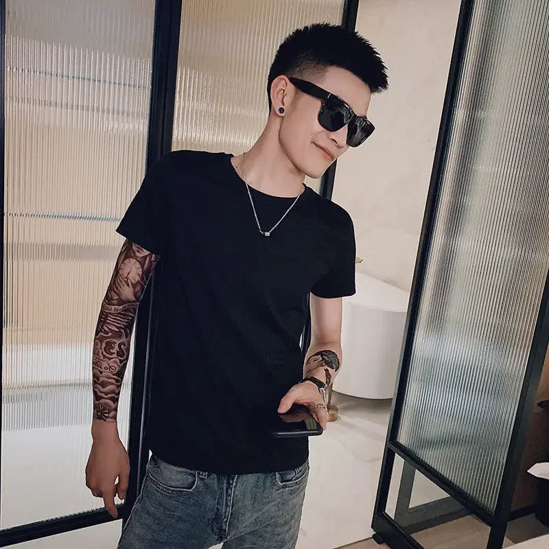Trendy Men's Half Sleeve Polo Shirt Summer Ice Silk Short Sleeve Casual Lapel Top For Fashionable Men's Wear 2024