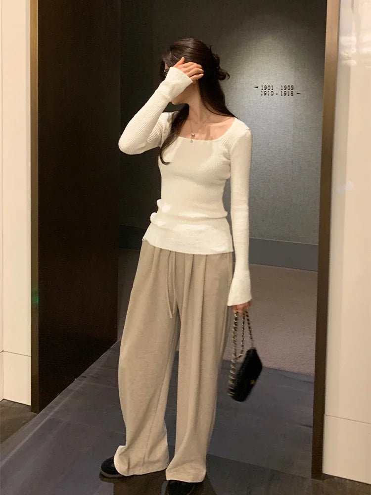 Women Sweater Womens Winter Sweaters Pullover Traf Female Knitting Overszie Long Sleeve Loose Knitted Outerwear ropa de mujer
