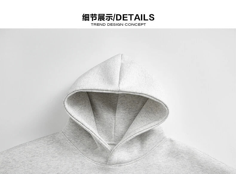 LAPPSTER Men Women Cleanfit Y2k Short Hooded Hoodies Korean Fashions 2000s Sweatshirts Tracksuit Grey Harajuku Big Pocket Hoodie