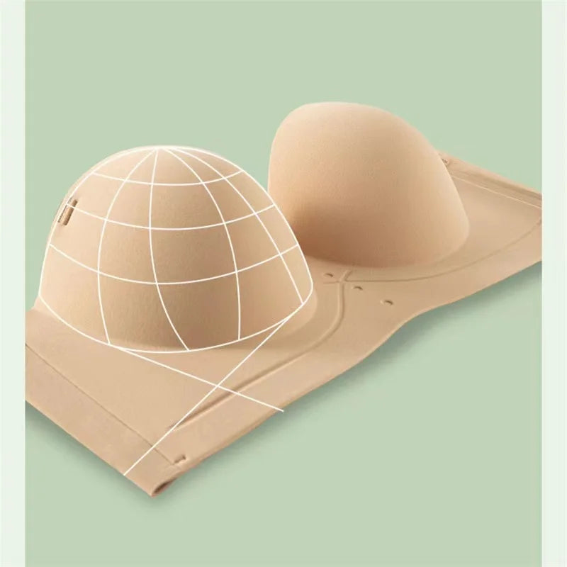 Women's Bra Half Cup Push Up Small Breasts Show Bigger Side Breasts Seamless Sling Bra No Wires Sexy Sling Bra