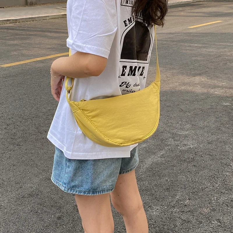Summer New Nylon Waterproof All-match Messenger Bag Dumpling Bag Men and Women Multi-color High-quality Shoulder Bags