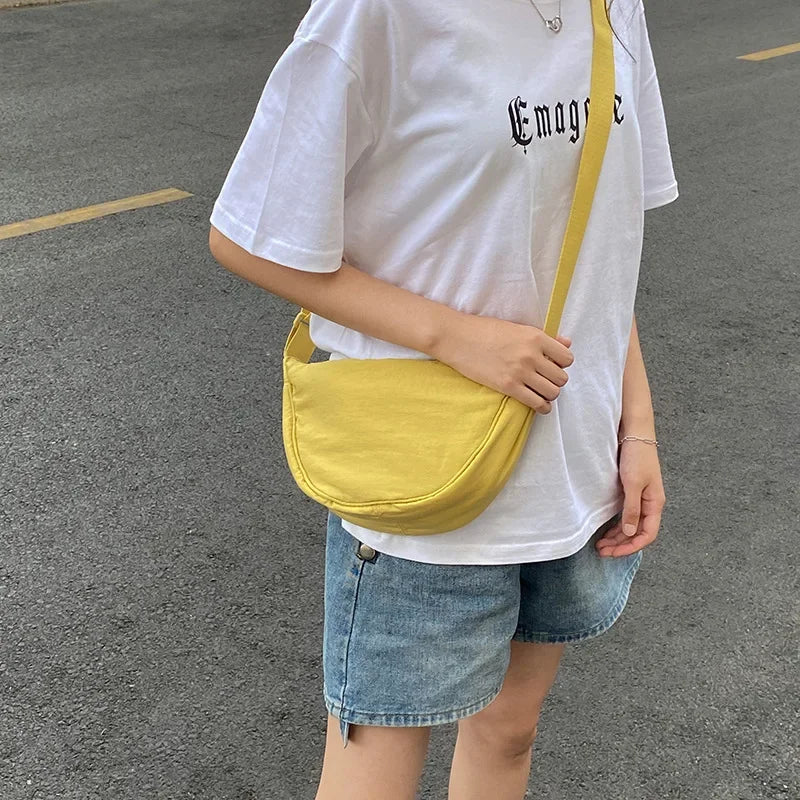 Summer New Nylon Waterproof All-match Messenger Bag Dumpling Bag Men and Women Multi-color High-quality Shoulder Bags