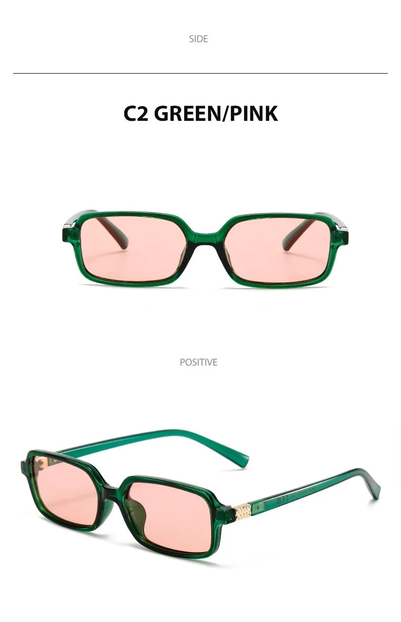 Polarized Small Square Sunglasses Men Women Driving Shades Uv400 Fashion Retro Vintage Sun Glasses Summer Trendy Travel Eyewear