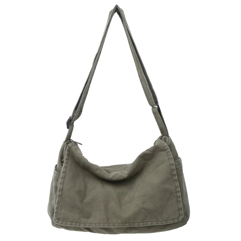 Men'S Minimalist Large Capacity Messenger Bag, Casual Shoulder Bag, Suitable for Vacation, Outdoor Activities, Daily Commuting