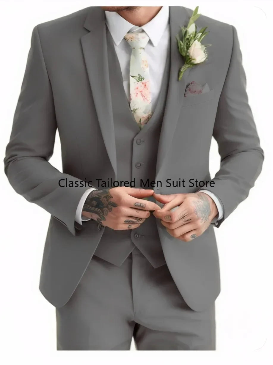 Men's Special Sage Green 3 piece suit Summer Wedding Suit Green 3 piece suit