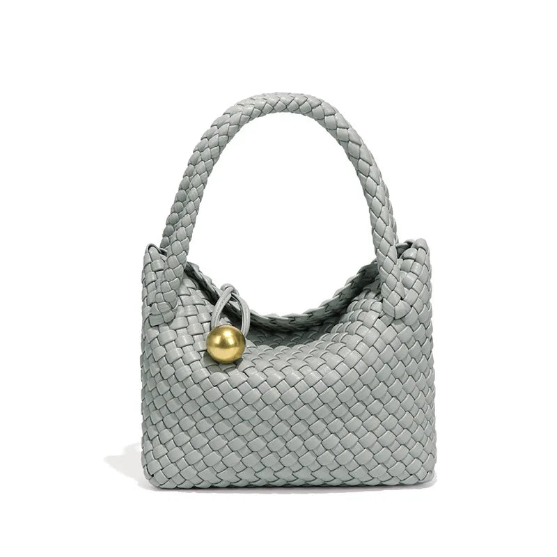 Woven Shoulder Bag for Women Crossbody Tote Bag for Women Small Handbag Vegan Leather Purse Tote Handbag Hobo Bag