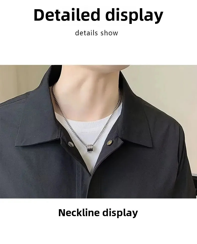 Casual Collared Men's Jacket Hot Sale Of The Season New Style British Style Versatile Spring Autumn Youth Casual Fashionable Mal