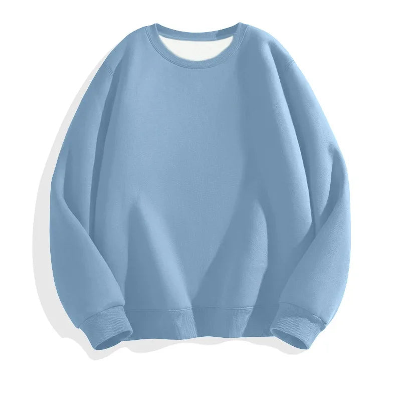 LEGIBLE 2025 Autumn Winter Woman's Hoodies Oversize Female Loose Solid Thicken Fleece Warm Women Sweatshirts Lady