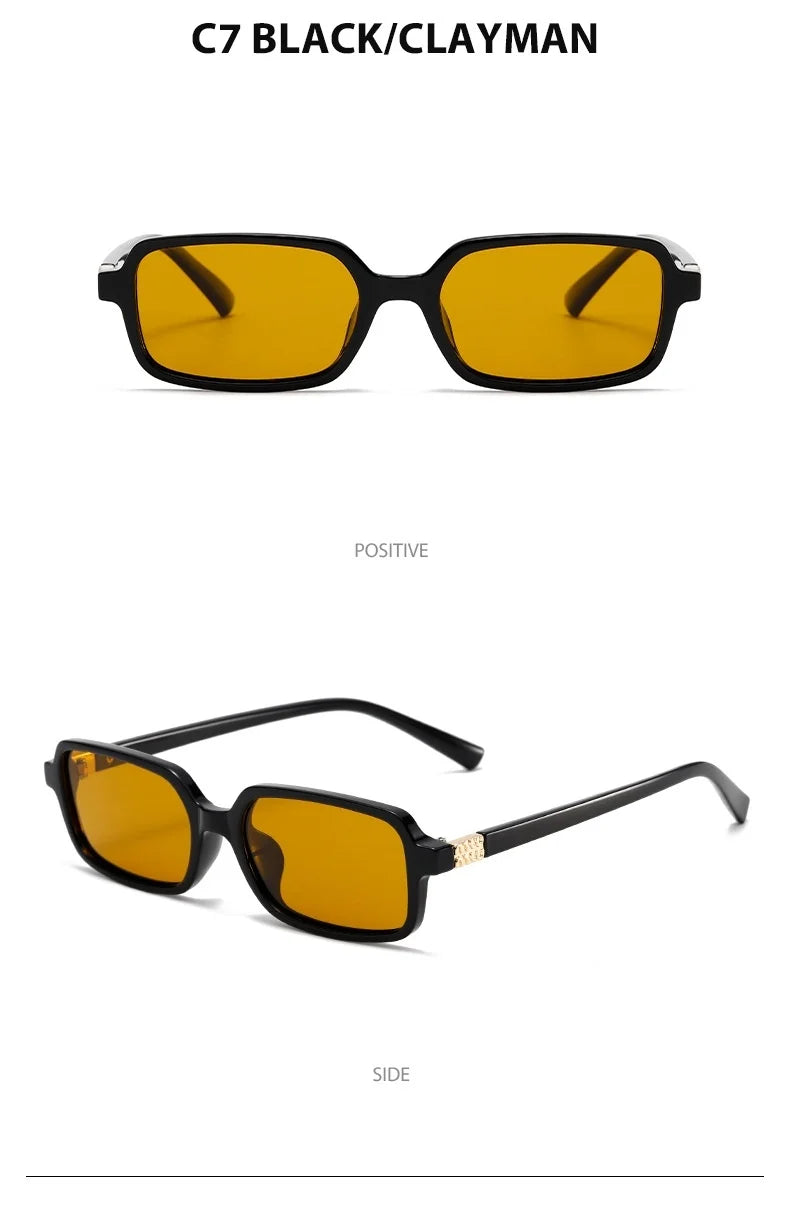 Polarized Small Square Sunglasses Men Women Driving Shades Uv400 Fashion Retro Vintage Sun Glasses Summer Trendy Travel Eyewear