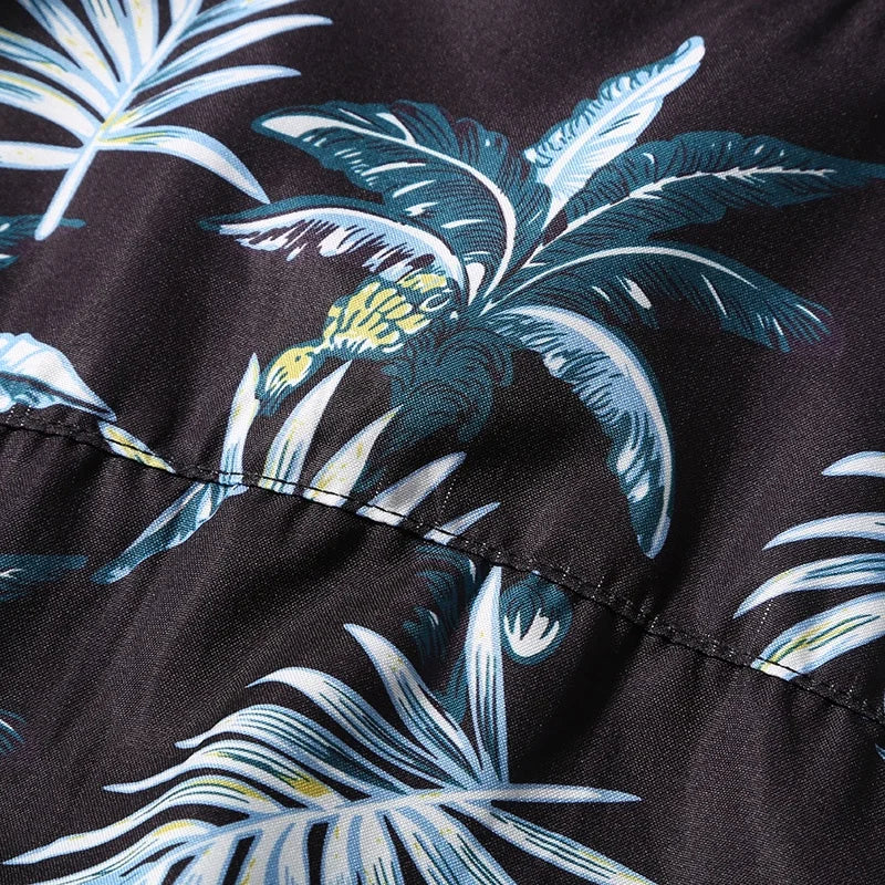 Men's Summer Short Sleeve Printed Shirt Thin Beach Shirt Men's Clothing Turtle Neck Polo Shirt for Men Casual Top