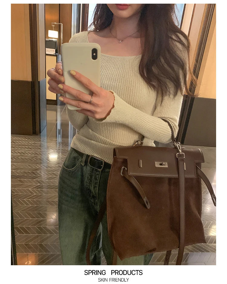 Women Sweater Womens Winter Sweaters Pullover Traf Female Knitting Overszie Long Sleeve Loose Knitted Outerwear ropa de mujer