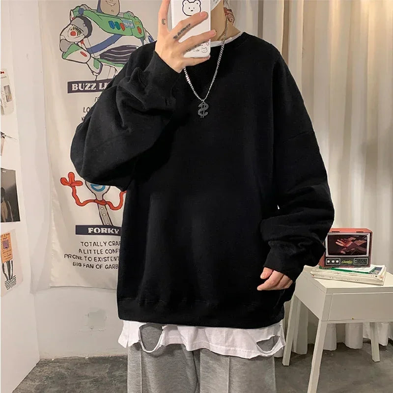 LEGIBLE 2025 Autumn Winter Woman's Hoodies Oversize Female Loose Solid Thicken Fleece Warm Women Sweatshirts Lady
