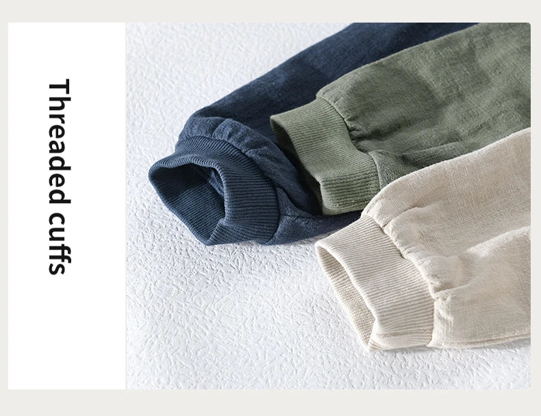 Spring and Autumn New Comfortable Linen Mens Jacket Loose Simple Casual Youth Versatile Cotton Linen Men Clothing FY202