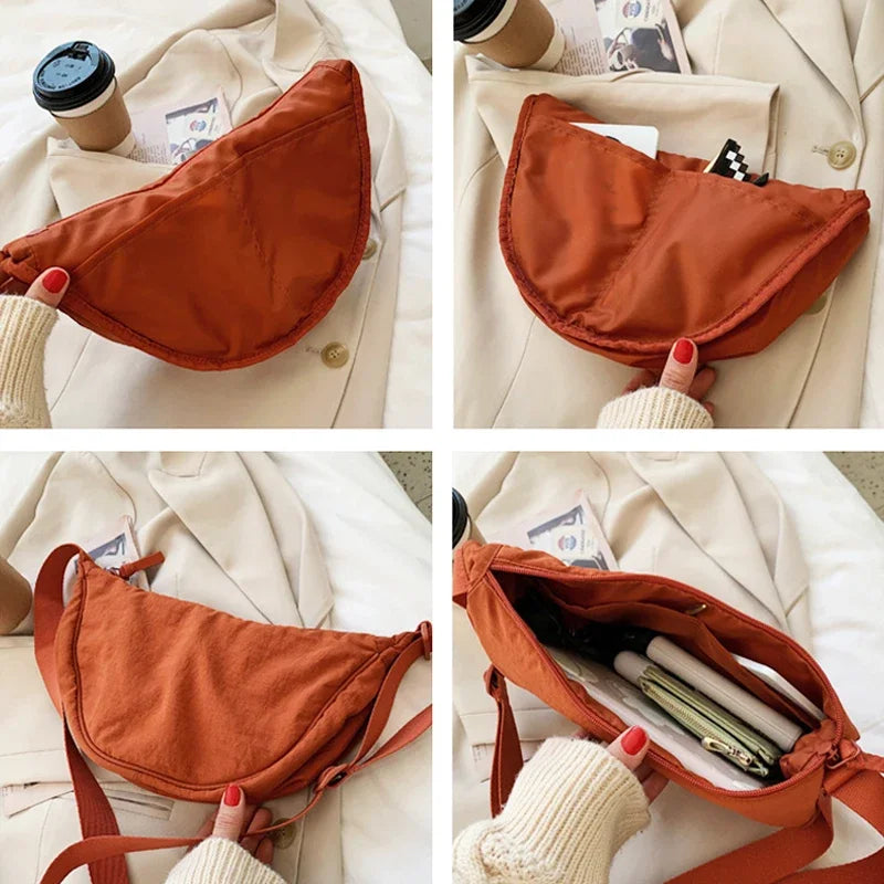 Summer New Nylon Waterproof All-match Messenger Bag Dumpling Bag Men and Women Multi-color High-quality Shoulder Bags