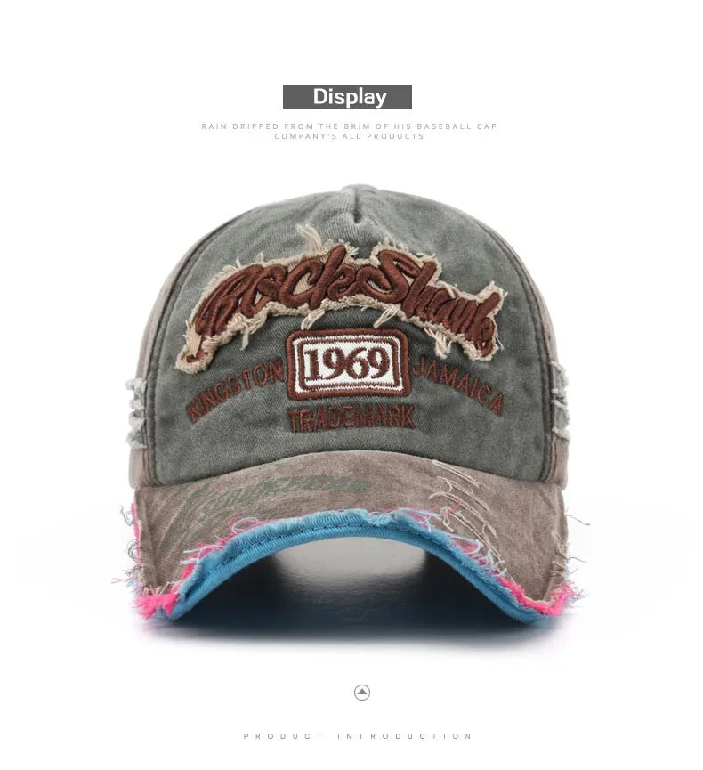 Retro Letter Embroidery Baseball Caps Spring Summer Men Women Cotton Adjustable Casual Hat Hip Hop Streetwear Sun Hats y2k hat