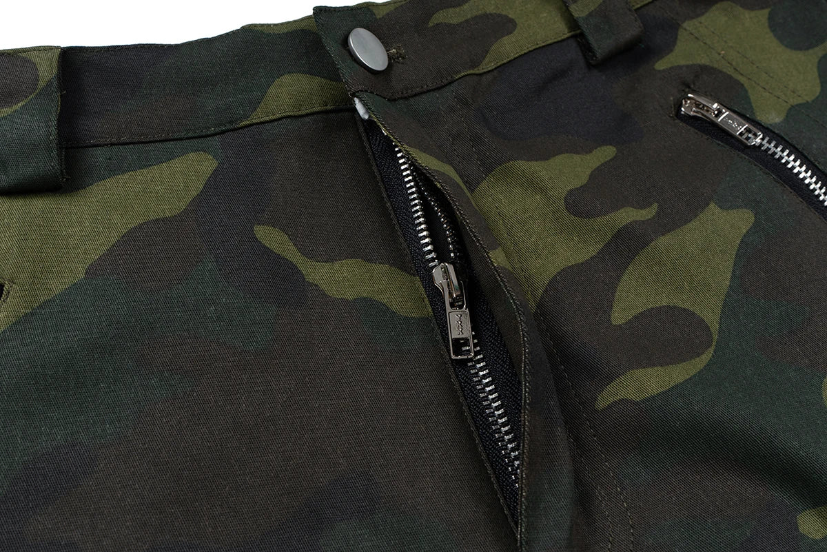 Color Match Multi-pockets Camouflage Cargo Pants for Men and Women Streetwear Patchwork Baggy Overalls Wide Leg Loose Trousers