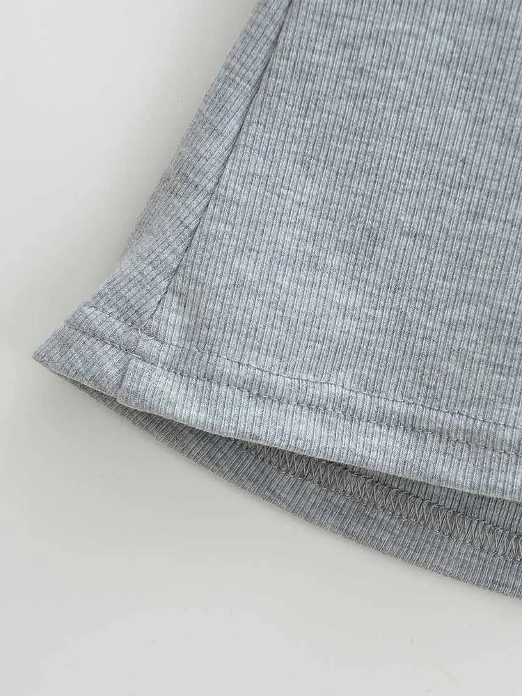 Summer square neck high elasticity crop top women's short sleeved sexy top slim fit pullover base shirt