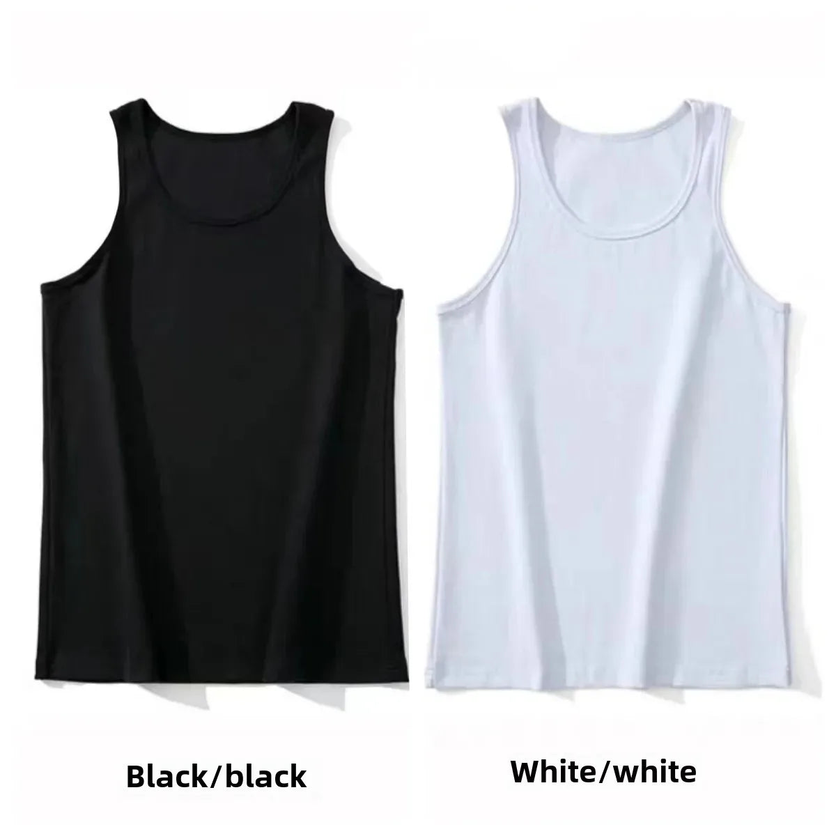 Summer American Style Lightweight Sports Fitness Vest For Men Coarse Screw Thread Workout Running Training Elastic Slims Smooths