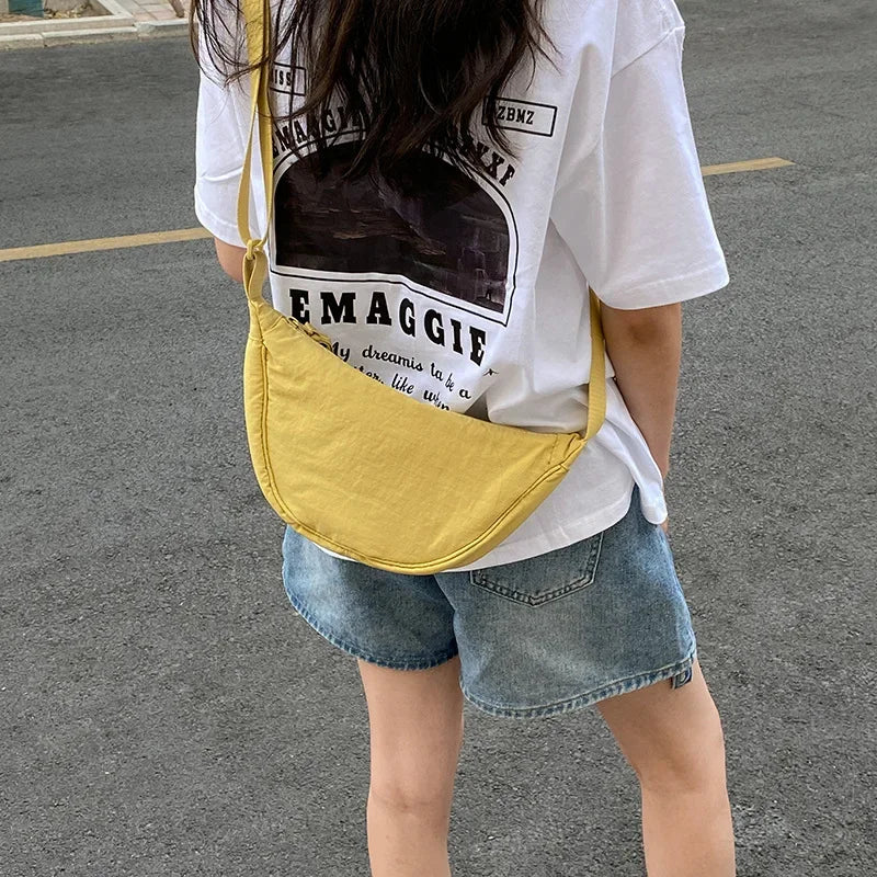 Summer New Nylon Waterproof All-match Messenger Bag Dumpling Bag Men and Women Multi-color High-quality Shoulder Bags