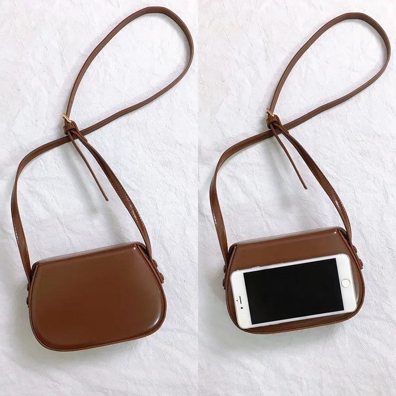 Fashion Women Messenger Bag PU Leather Small Shell Bag Vintage Shoulder Bag Ladies Handbags Luxury Purse Crossbody Bags