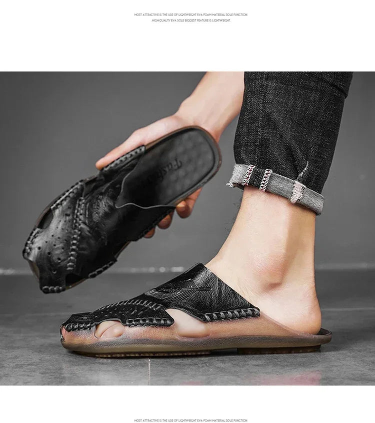 Men's Summer Sandals for Men Shoes Comfortable Man Sandal Low Price Shoe Replicas Luxury Brands Shoes Casual Sneakers Slippers