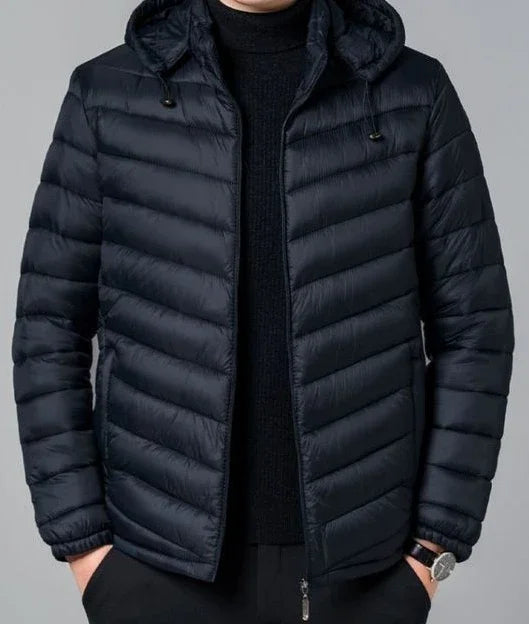 Men's Down Jacket Casual Padding Warm Parkas Lightweight Puffer Male Padded Coats Winter New in External Clothes Aesthetic 2024