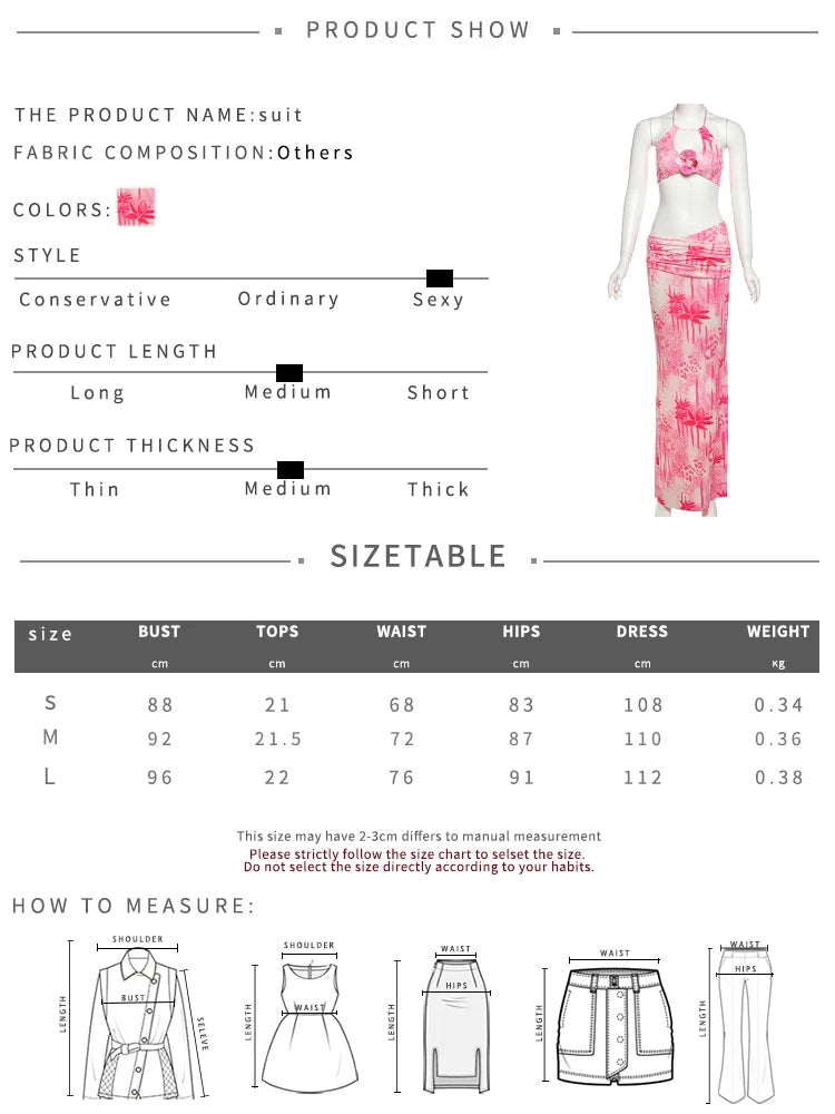 Sisterlinda Tie Dye Stunning 2 Piece Set Hipster Halter Low Neck Bandage Mini Tanks+Matching Maxi Skirts Female Holiday Outfits