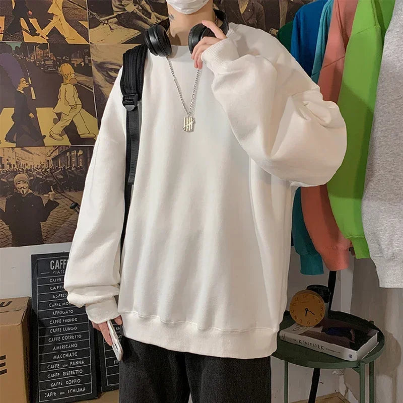 LEGIBLE 2025 Autumn Winter Woman's Hoodies Oversize Female Loose Solid Thicken Fleece Warm Women Sweatshirts Lady