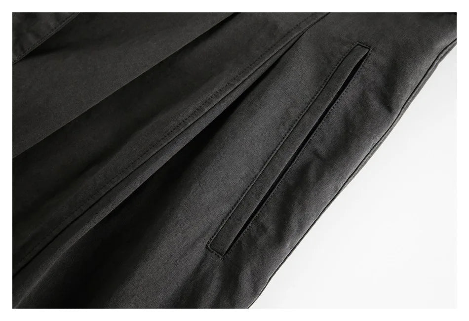 Japanese Streetwear Fashion Show Overalls Men's Loose Vintage Straight Casual Pure Cotton Wide-leg Baggy Pants Cargo Trousers