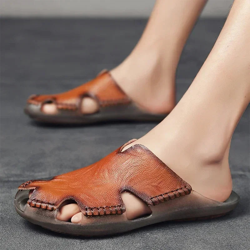 Men's Summer Sandals for Men Shoes Comfortable Man Sandal Low Price Shoe Replicas Luxury Brands Shoes Casual Sneakers Slippers