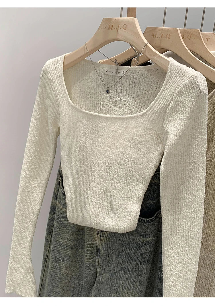 Women Sweater Womens Winter Sweaters Pullover Traf Female Knitting Overszie Long Sleeve Loose Knitted Outerwear ropa de mujer