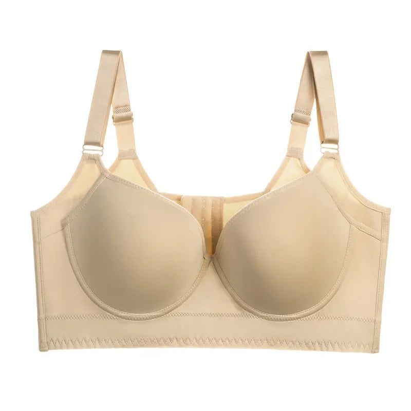 Push-Up Back Smoothing Bra Back Smooth Out Shaper Plus Size Wide Band Bras Shapewear Back Fat Smooth Underwear Shapers F Cup