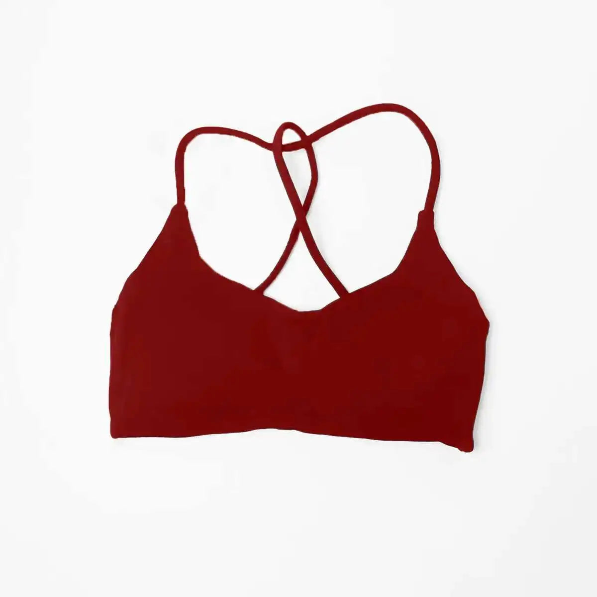 NCLAGEN Twist Back Bra High Support Sports Top Women Gym Clothes Wear Workout Push-up Seamless Yoga Underwear Fitness Running