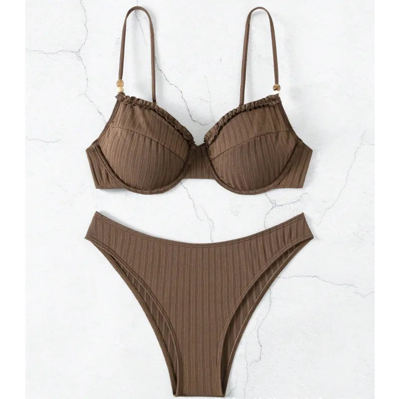 Summer Sexy Bikinis Female Swimsuits Women Swimwear Push Up Swim Wear Bathing Suits Girls Brazilian Bikini Set Beach Pool Bather