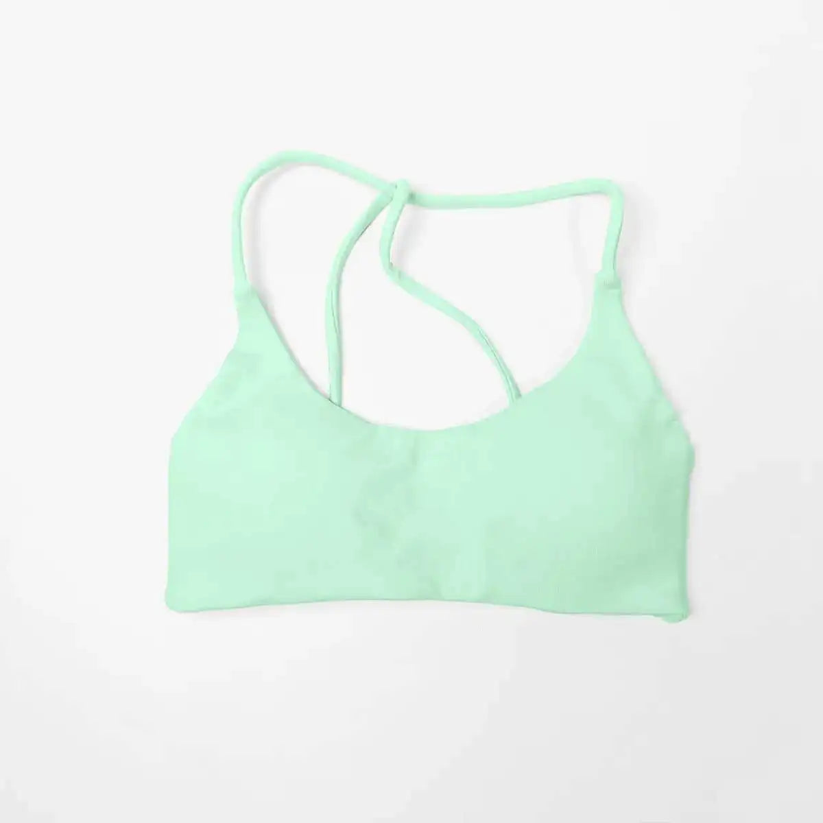 NCLAGEN Twist Back Bra High Support Sports Top Women Gym Clothes Wear Workout Push-up Seamless Yoga Underwear Fitness Running