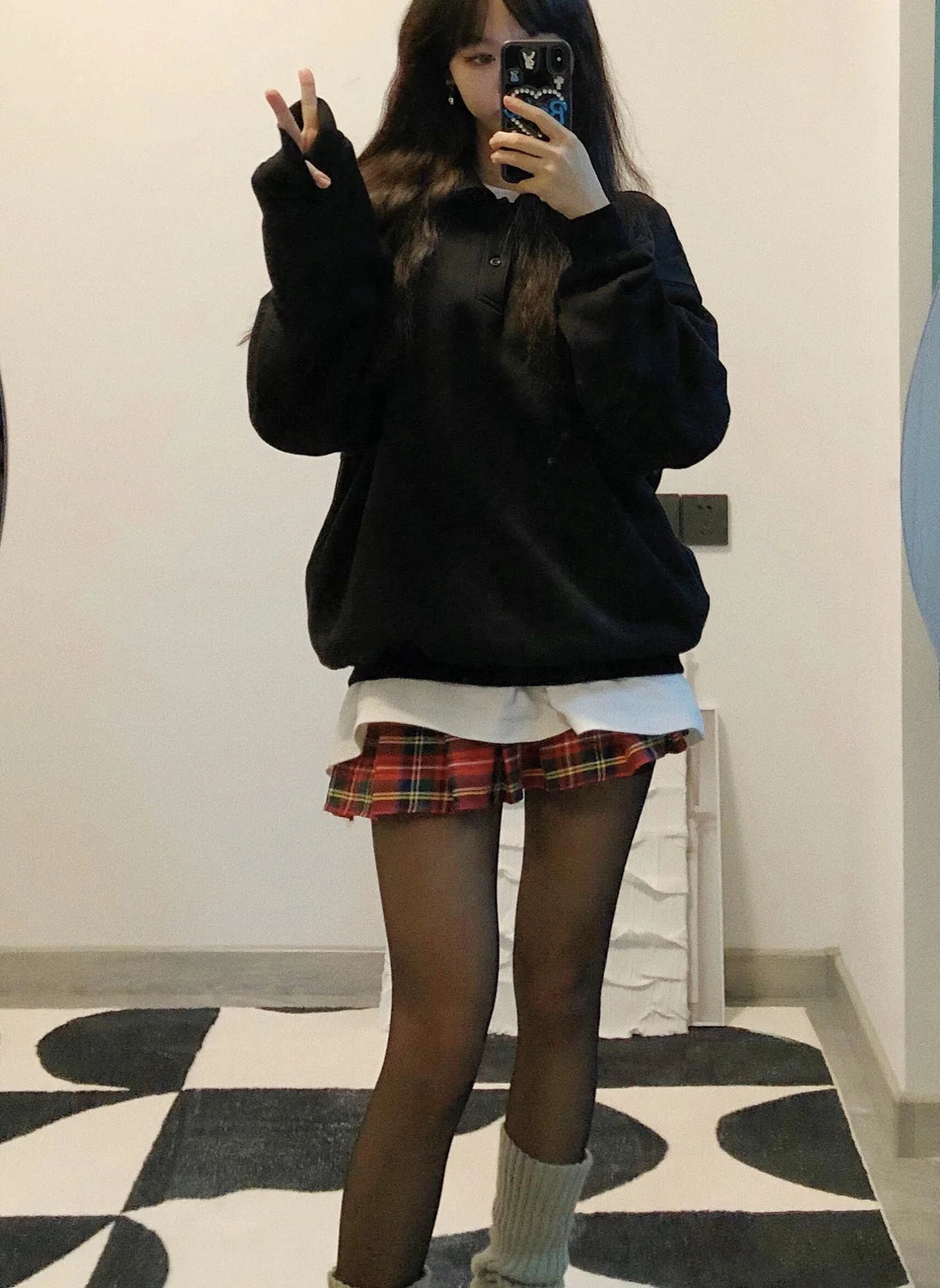 Plaid Pleated Mini Skirts for Women Casual Simple Korean Fashion Preppy Style Vintage Chic High Waist Faldas Hotsweet All-match
